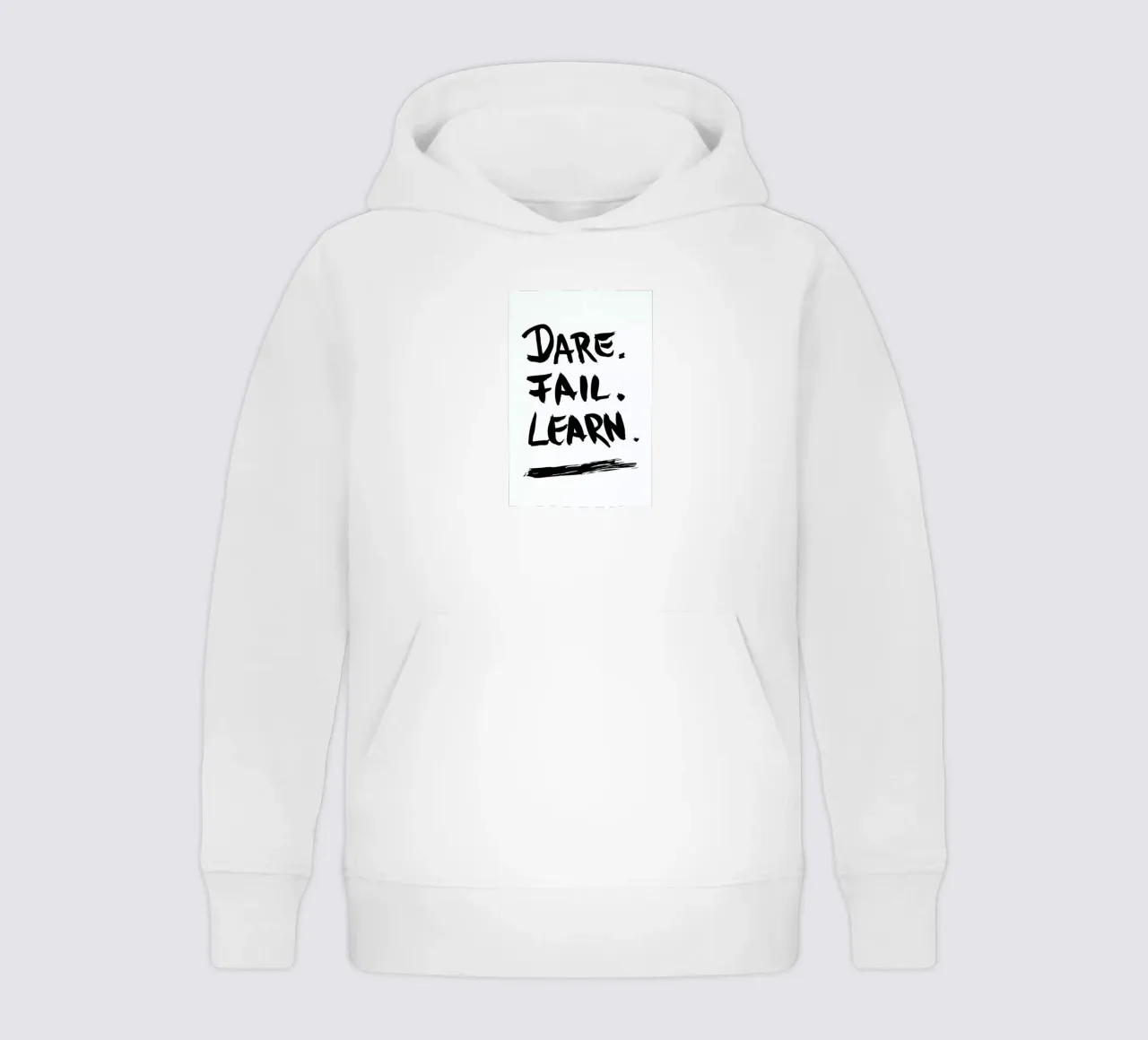 Dare. Fail. Learn. felpa bambino con cappuccio da petiteCAPS