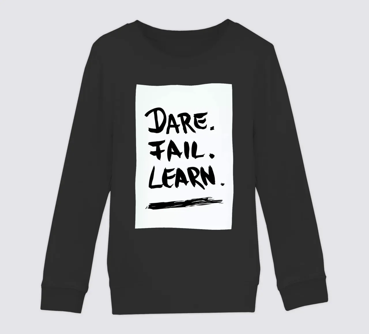 Dare. Fail. Learn. Kinder Sweatshirt von petiteCAPS
