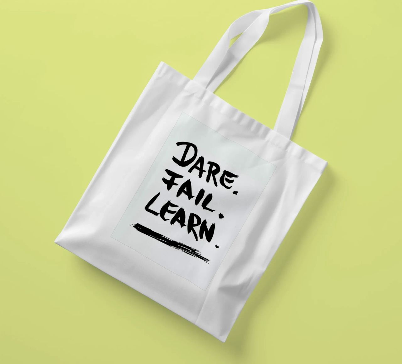 Dare. Fail. Learn. Jutebeutel von petiteCAPS