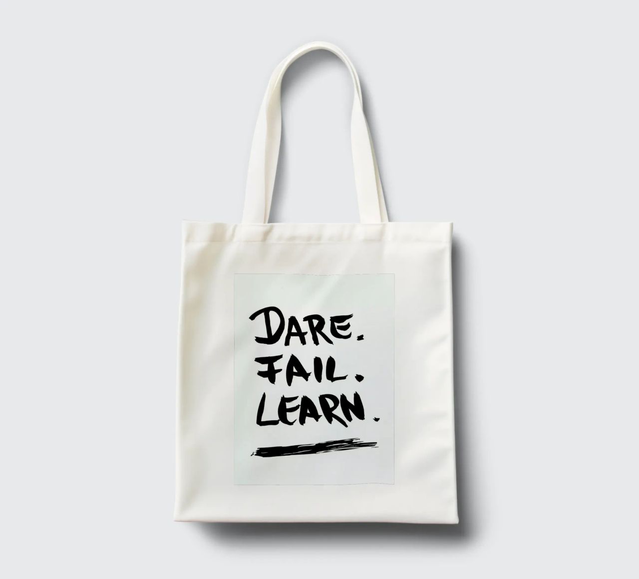 Dare. Fail. Learn. Jutebeutel von petiteCAPS