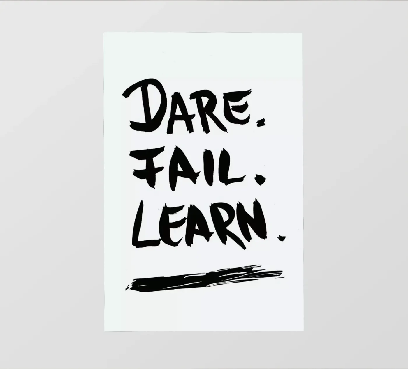 Dare. Fail. Learn. pellicola backlit da petiteCAPS