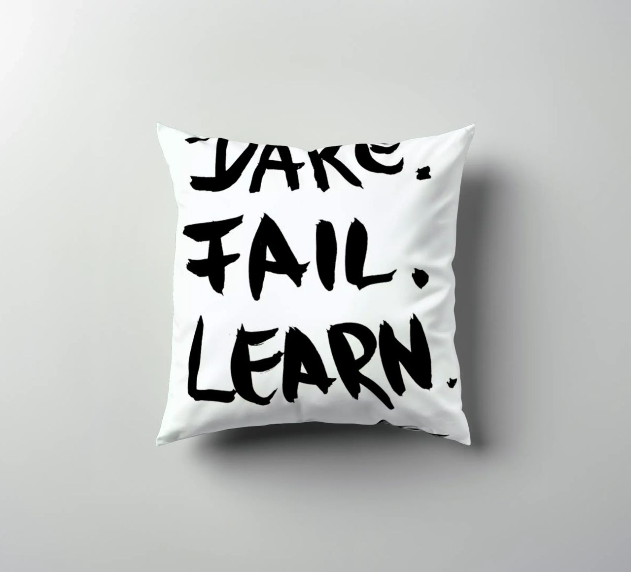 Dare. Fail. Learn. cuscino da petiteCAPS