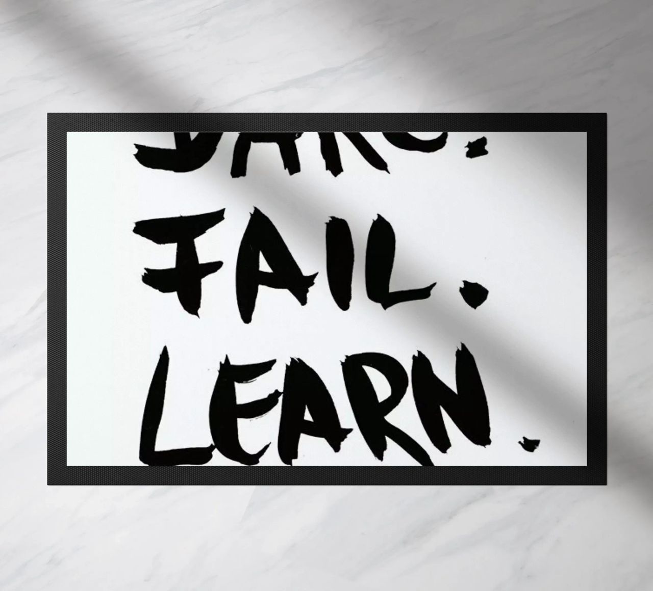 Dare. Fail. Learn. Fußmatte von petiteCAPS