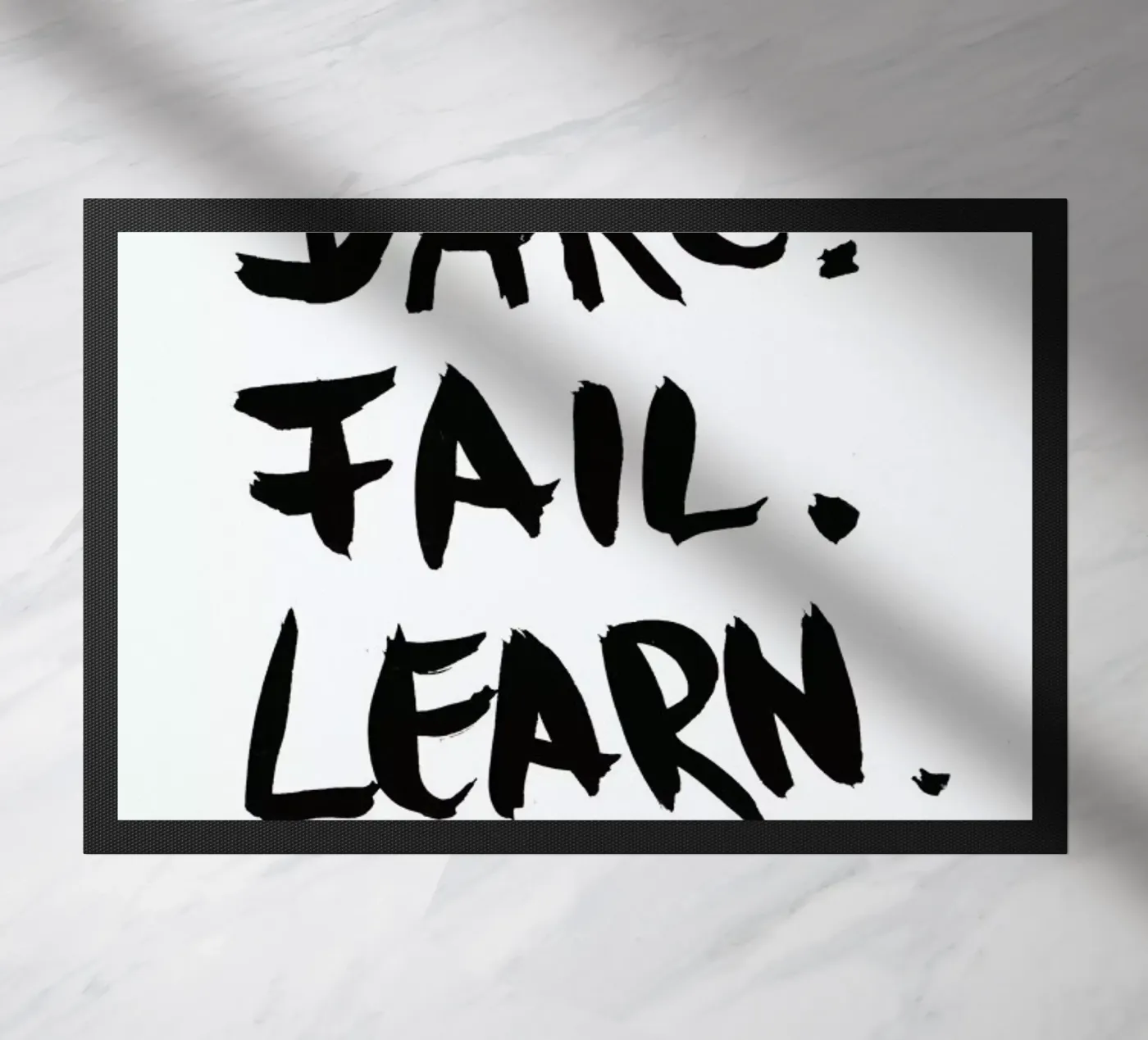 Dare. Fail. Learn. deurmat van petiteCAPS