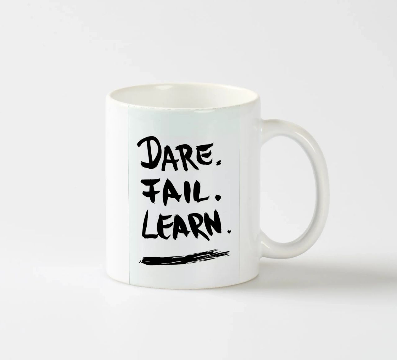 Dare. Fail. Learn. Keramik Tasse von petiteCAPS