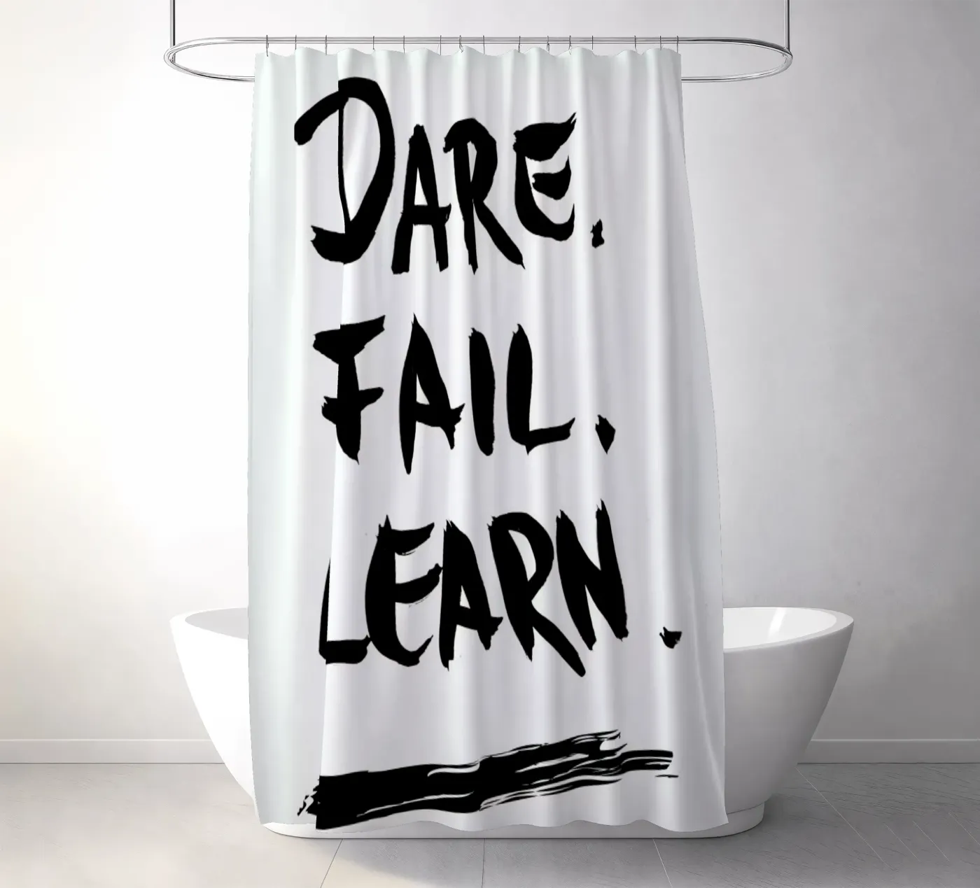 Dare. Fail. Learn. tenda da doccia da petiteCAPS