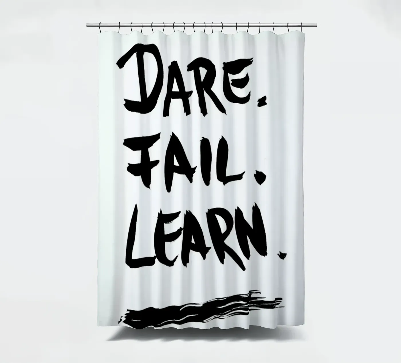 Dare. Fail. Learn. tenda da doccia da petiteCAPS