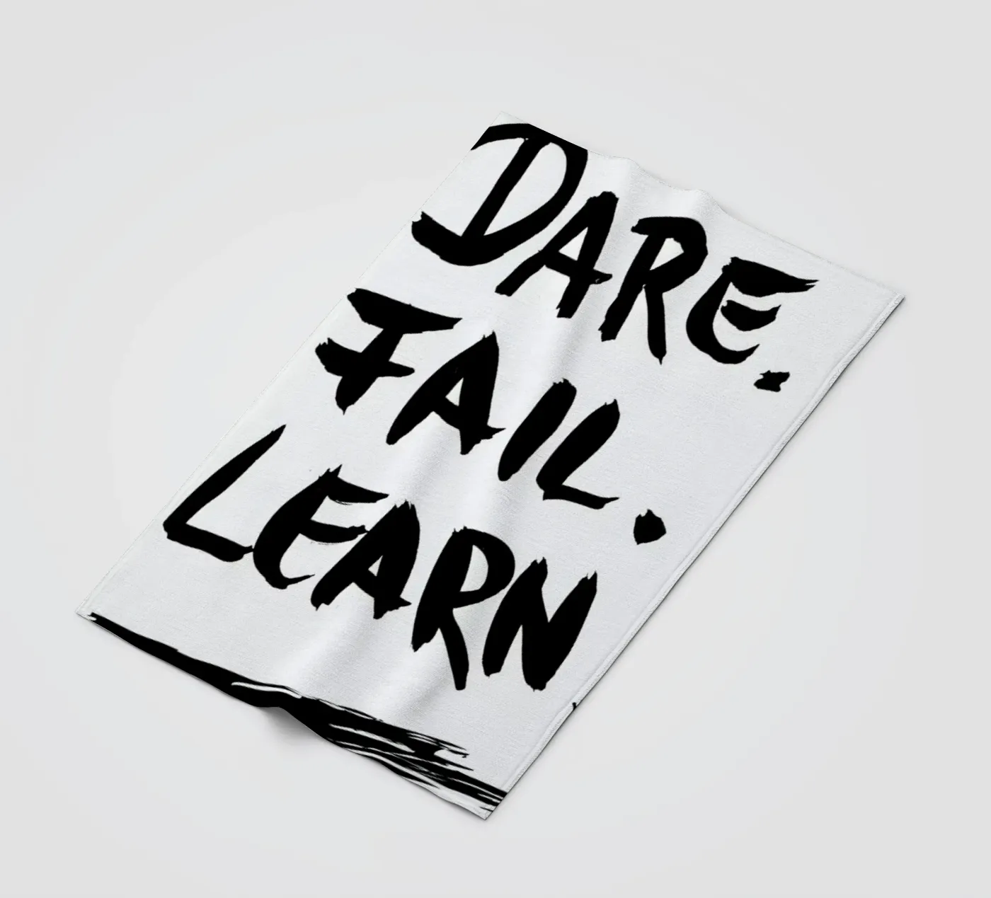 Dare. Fail. Learn. Fleecedecke von petiteCAPS