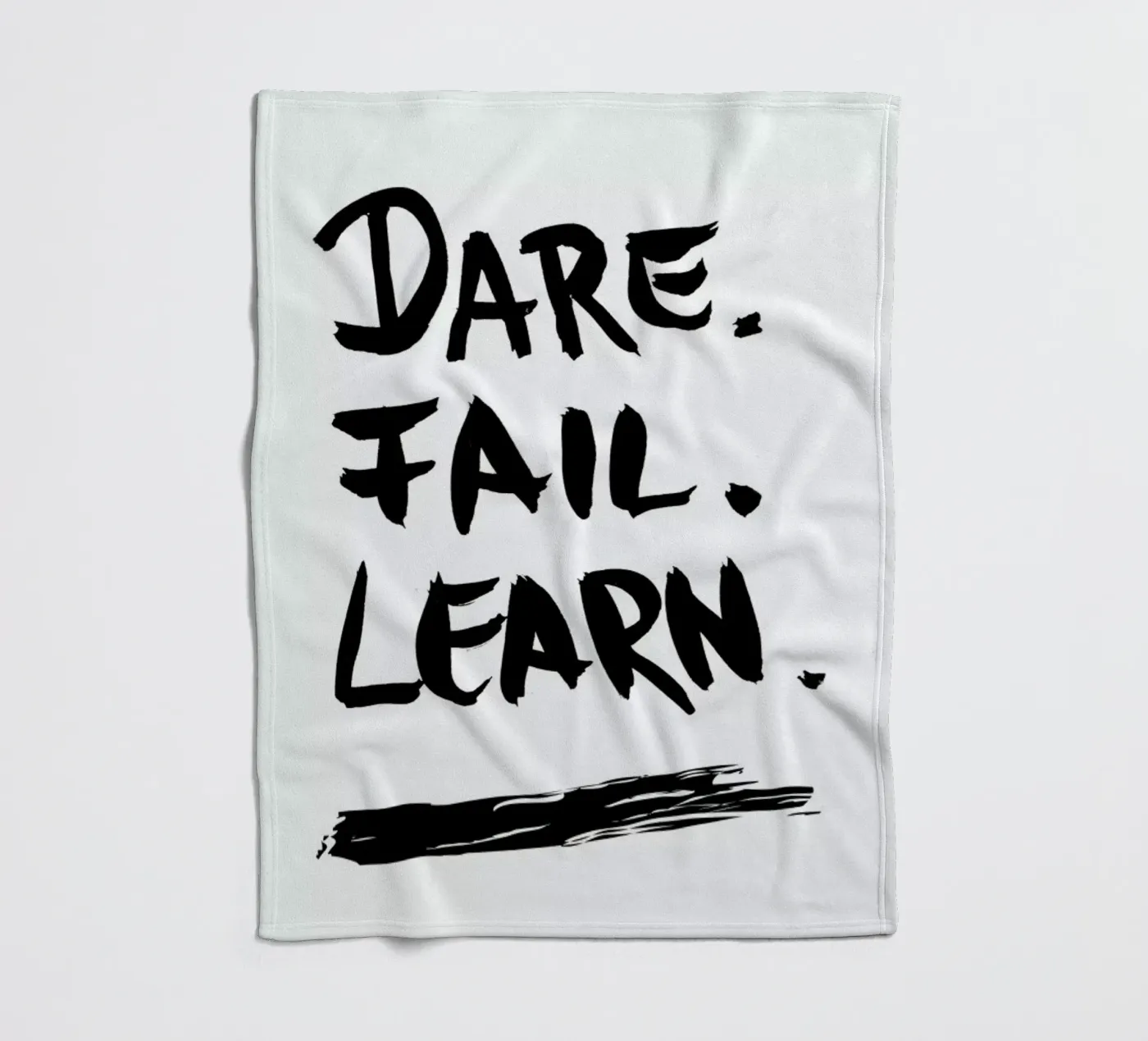 Dare. Fail. Learn. Fleecedecke von petiteCAPS