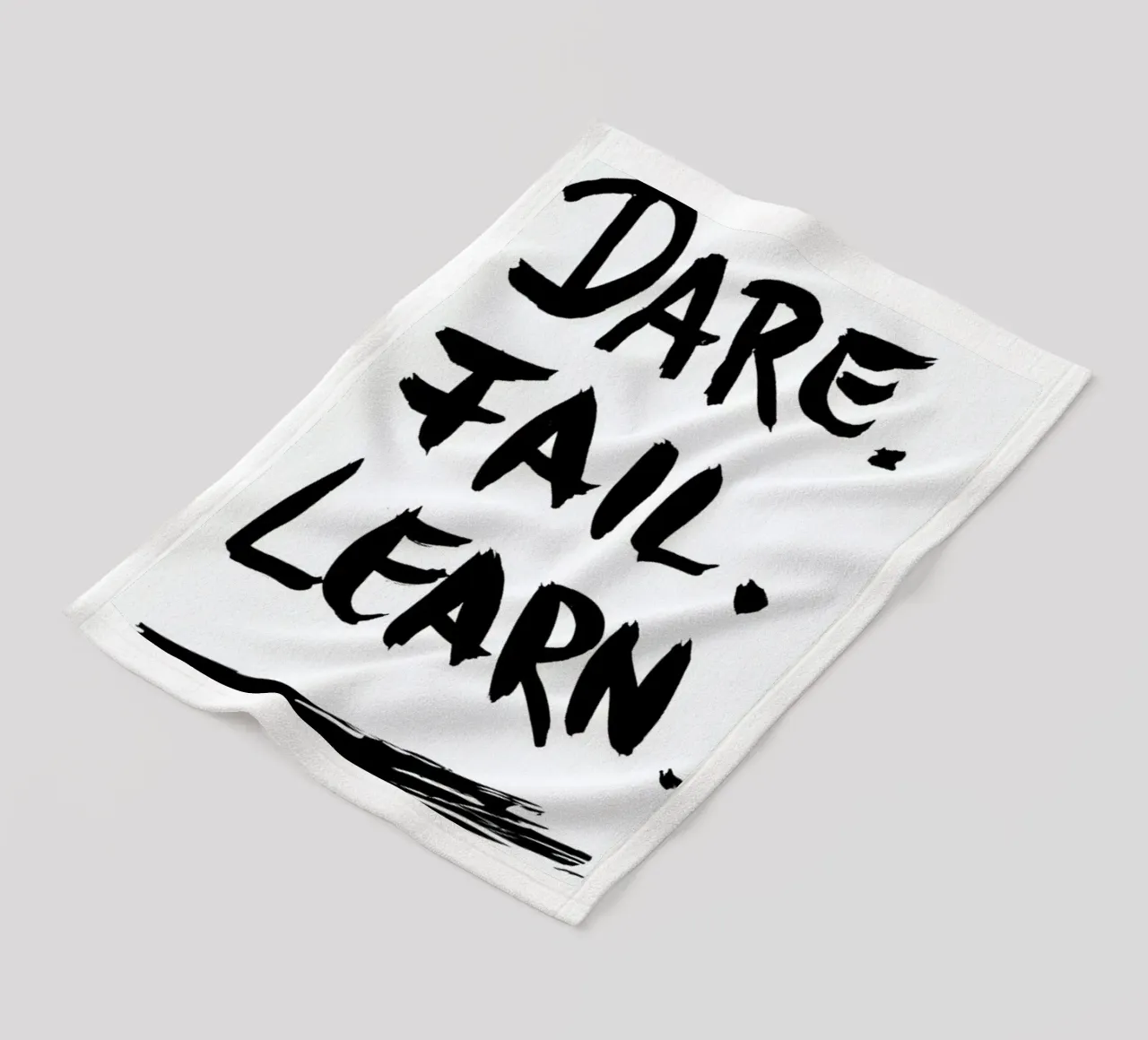 Dare. Fail. Learn. coperta in pile da petiteCAPS