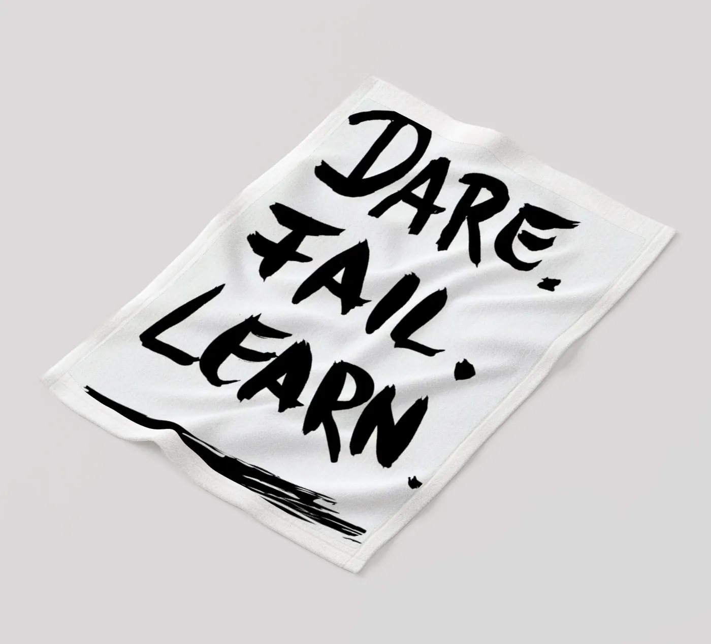 Dare. Fail. Learn. Fleecedecke von petiteCAPS