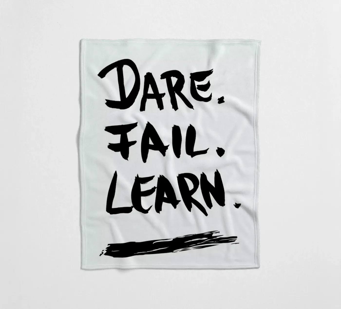 Dare. Fail. Learn. Fleecedecke von petiteCAPS