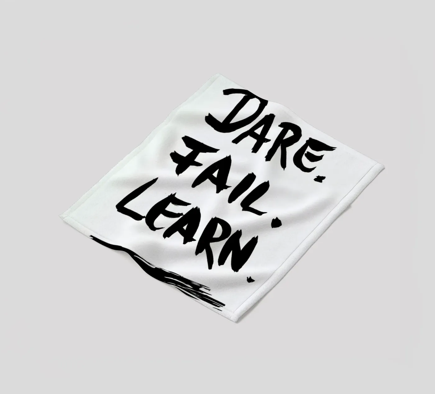 Dare. Fail. Learn. Fleecedecke von petiteCAPS