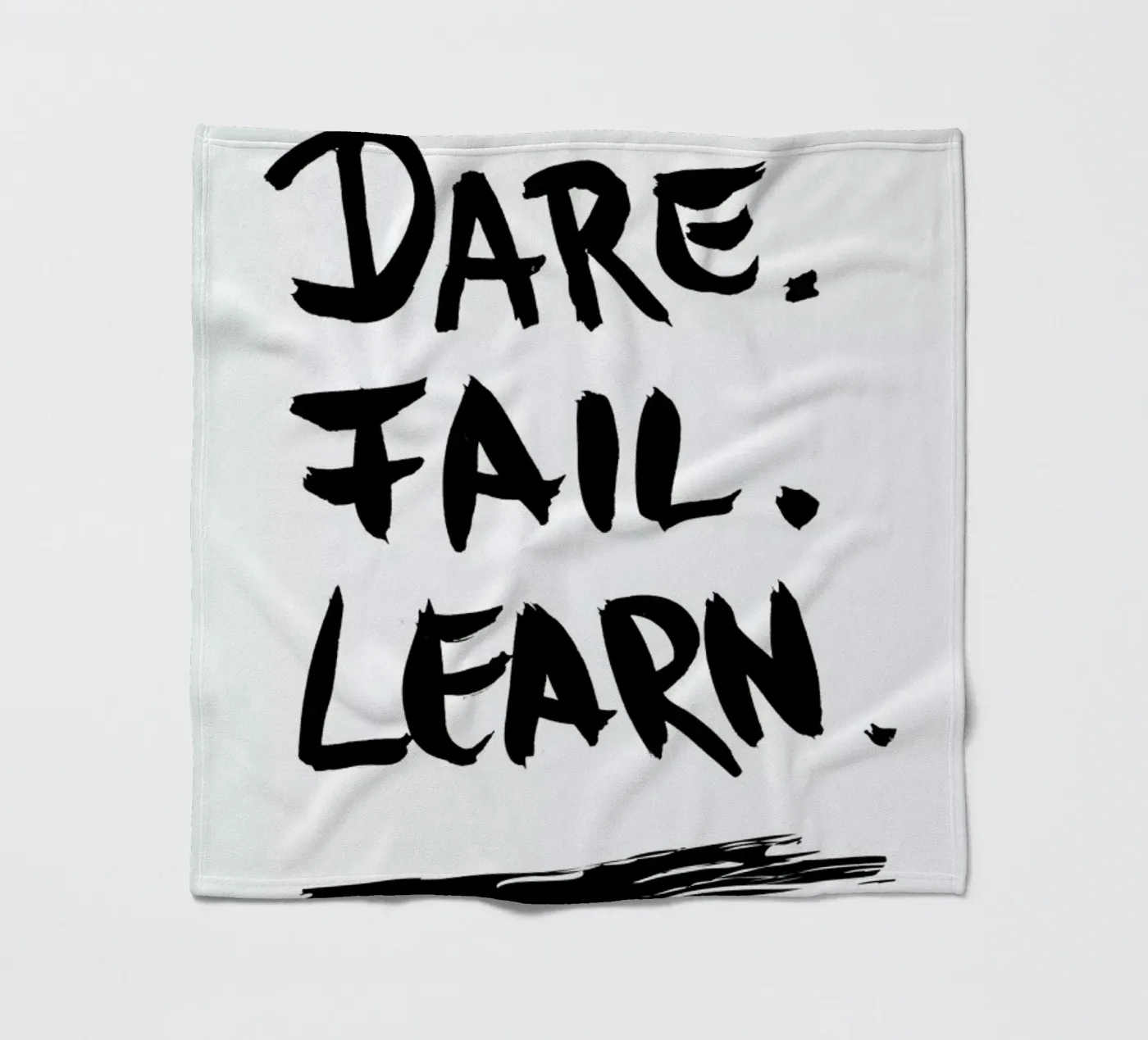 Dare. Fail. Learn. Fleecedecke von petiteCAPS