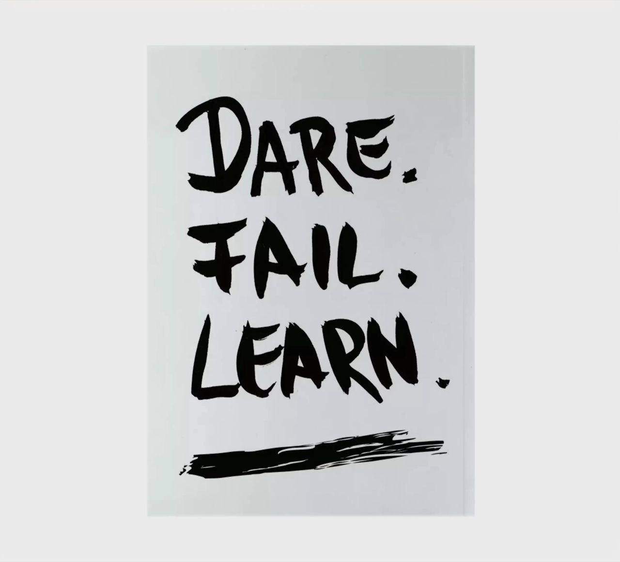 Dare. Fail. Learn. diario da petiteCAPS
