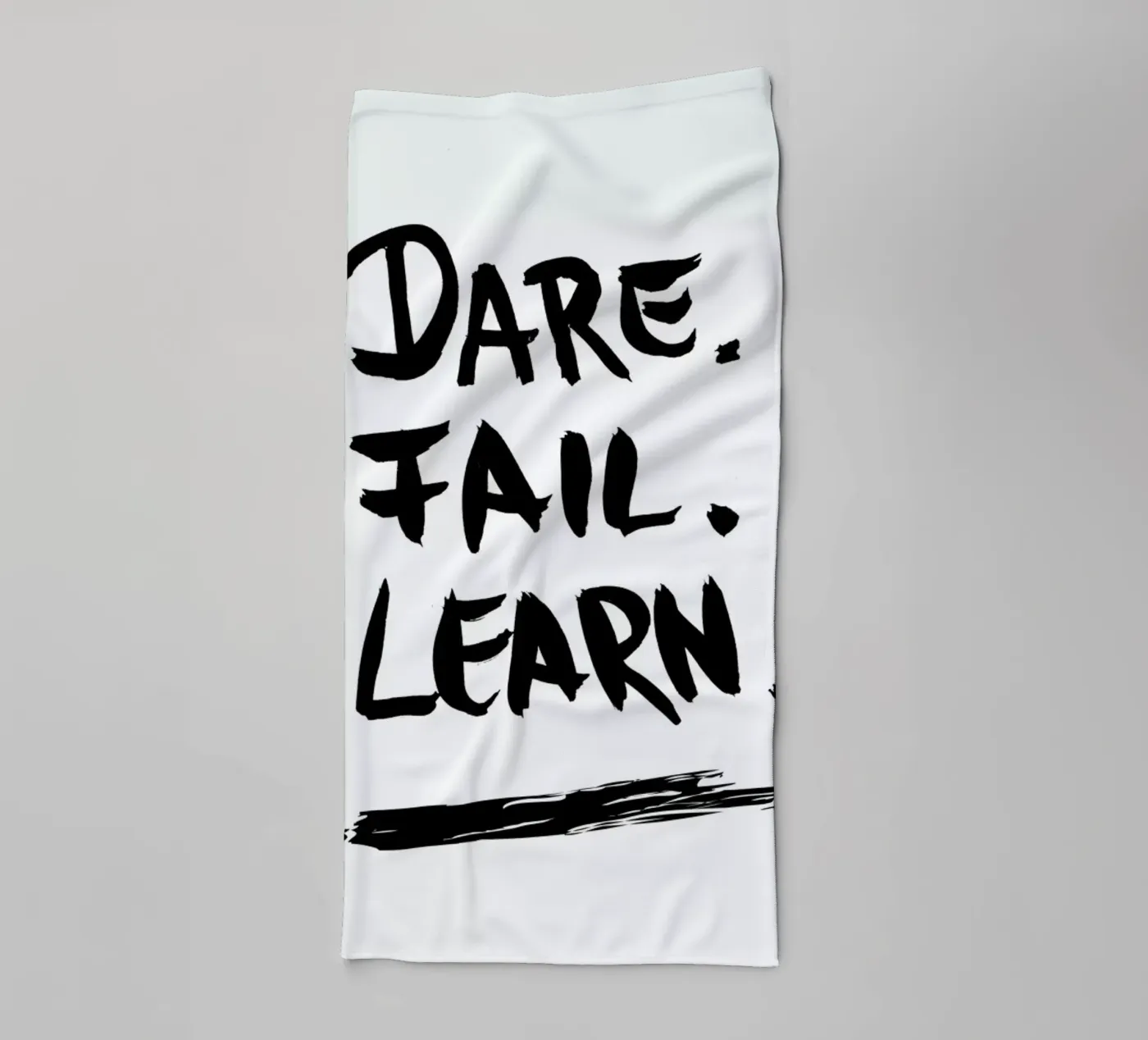 Dare. Fail. Learn. badhanddoek van petiteCAPS