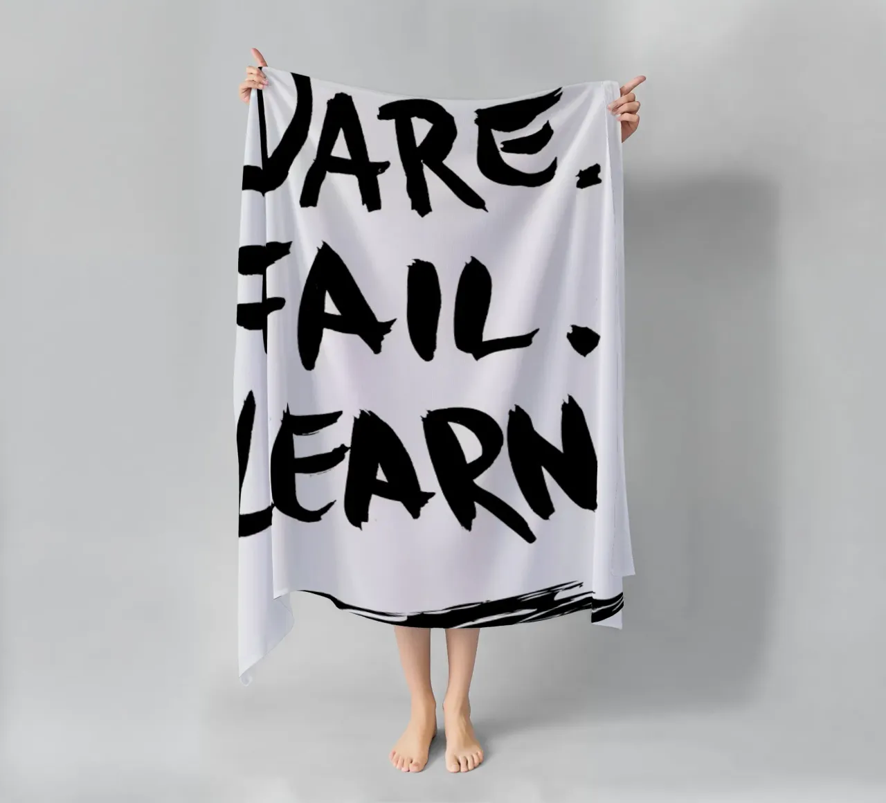 Dare. Fail. Learn. Strandtuch von petiteCAPS
