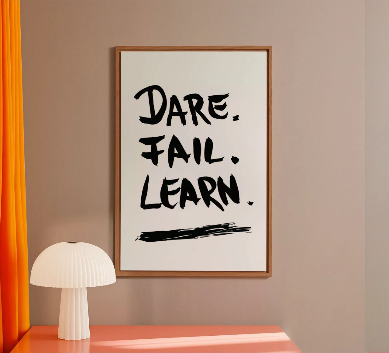 Dare. Fail. Learn. Alu-Dibond von petiteCAPS