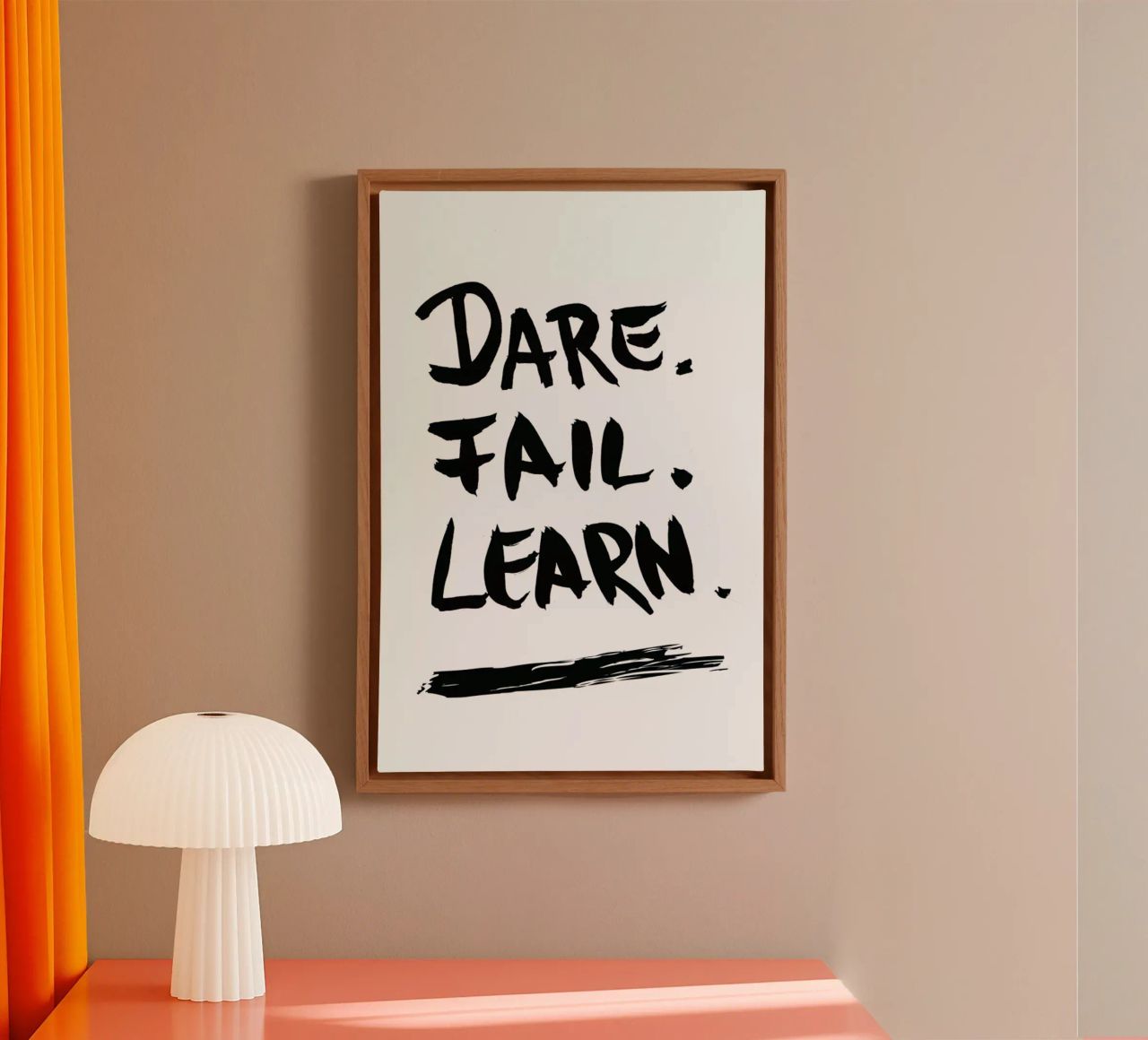 Dare. Fail. Learn. tela da petiteCAPS