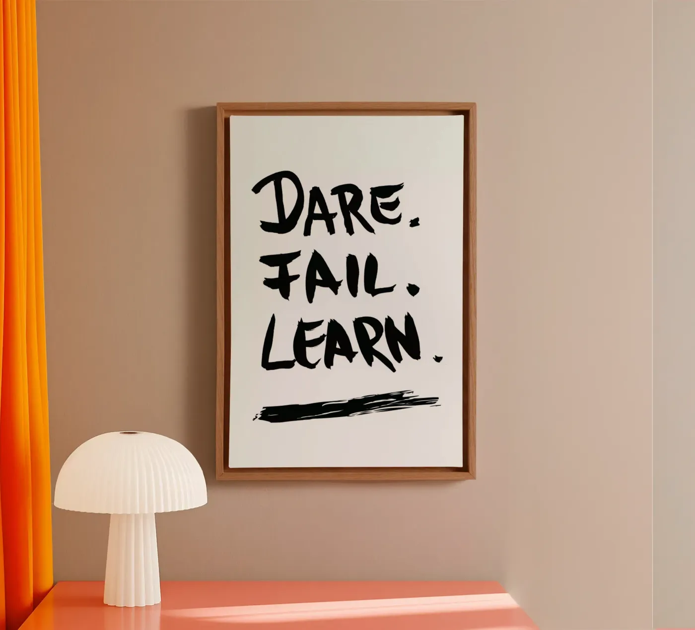 Dare. Fail. Learn. canvas van petiteCAPS