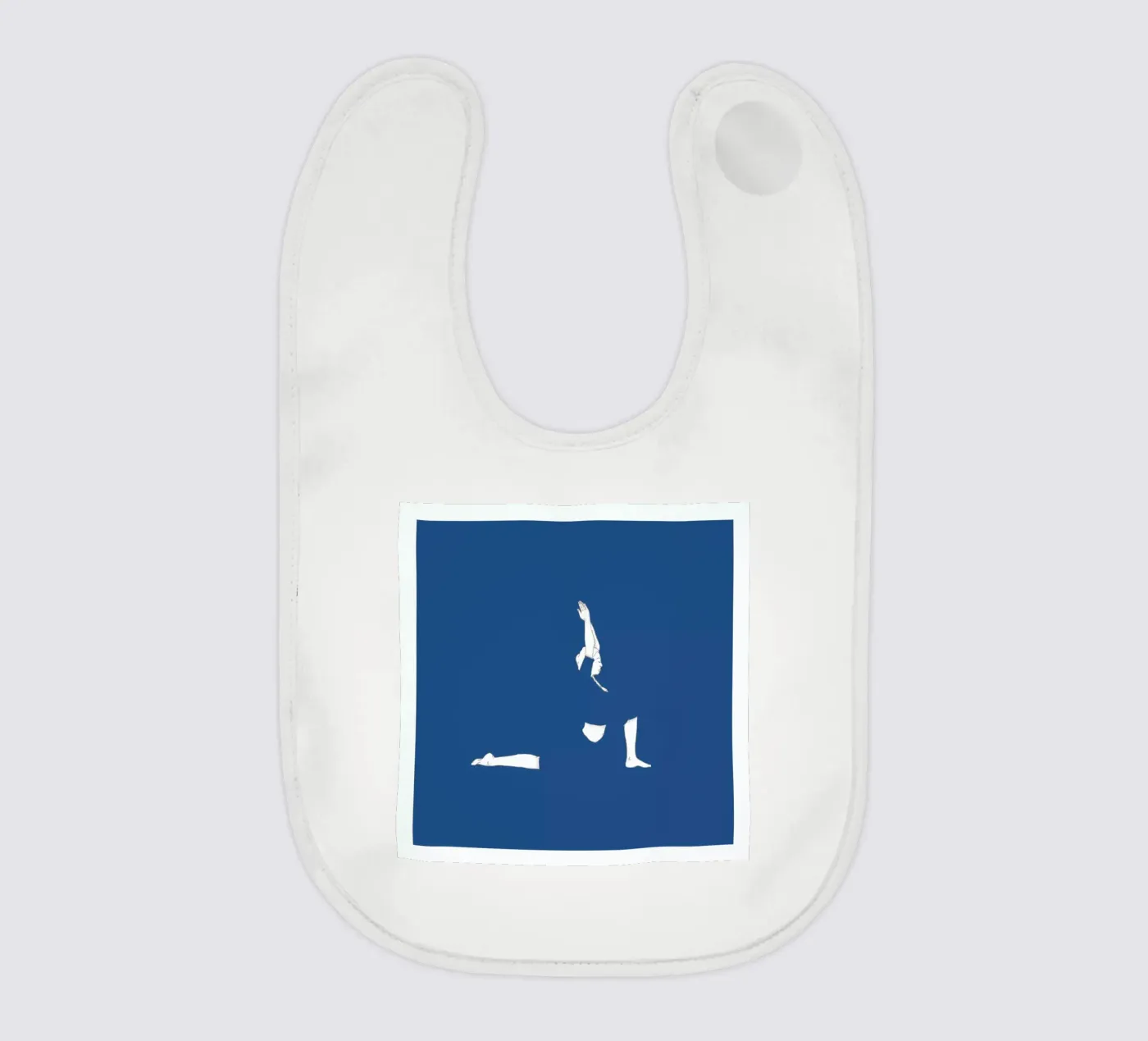 Yoga Practice 9 baby bib by Sandra De Leon