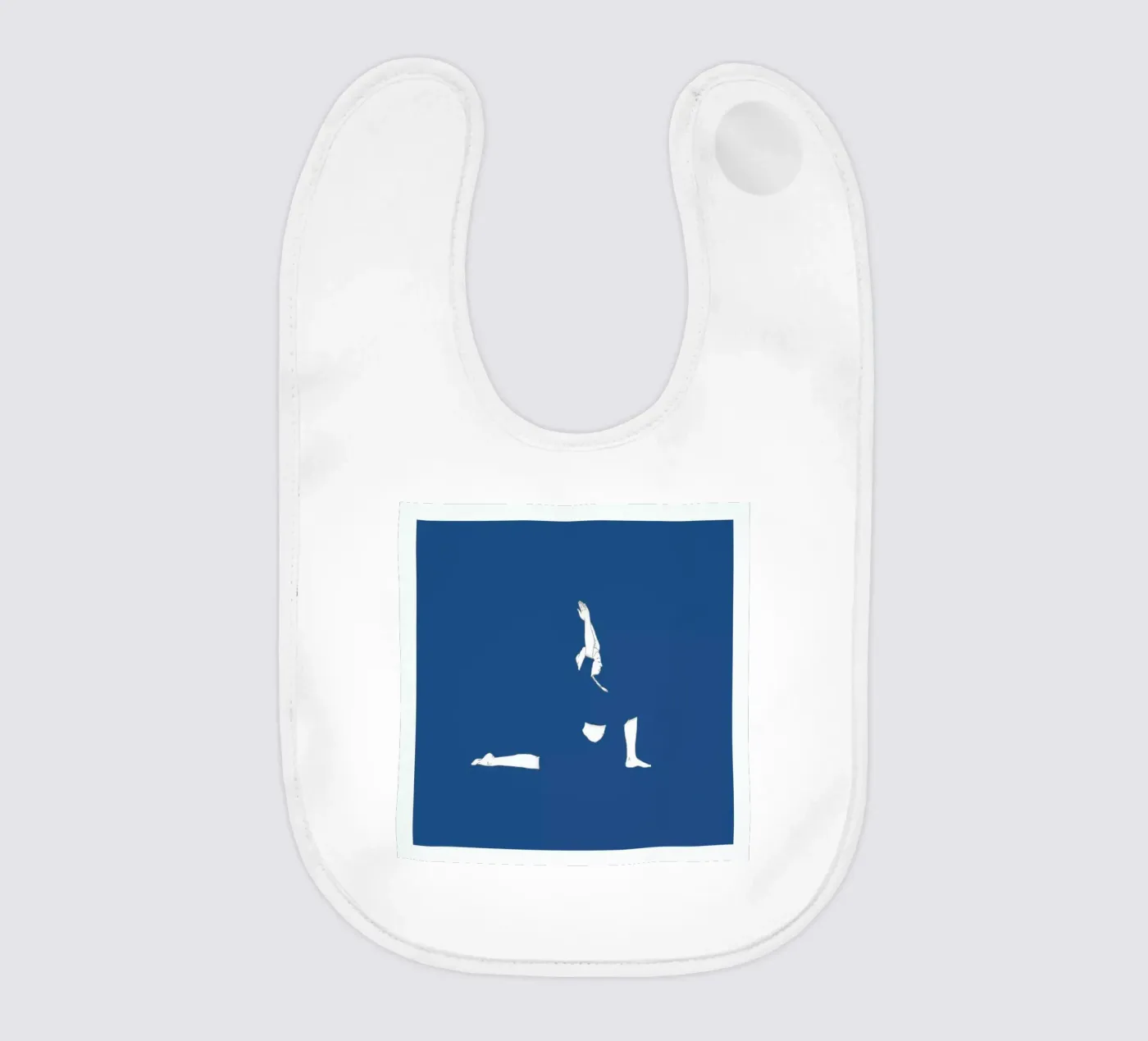 Yoga Practice 9 baby bib by Sandra De Leon