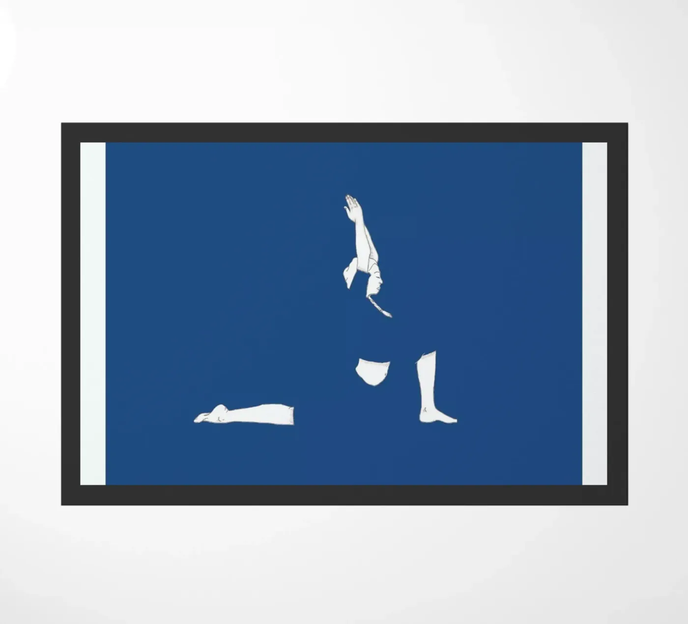 Yoga Practice 9 doormat by Sandra De Leon