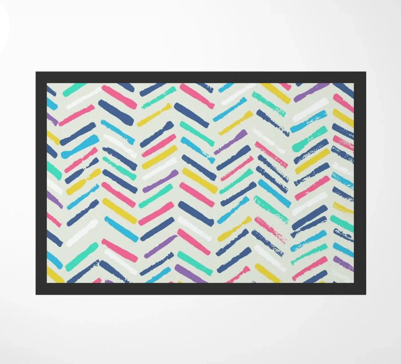 Herringbone deurmat van Tracie Andrews