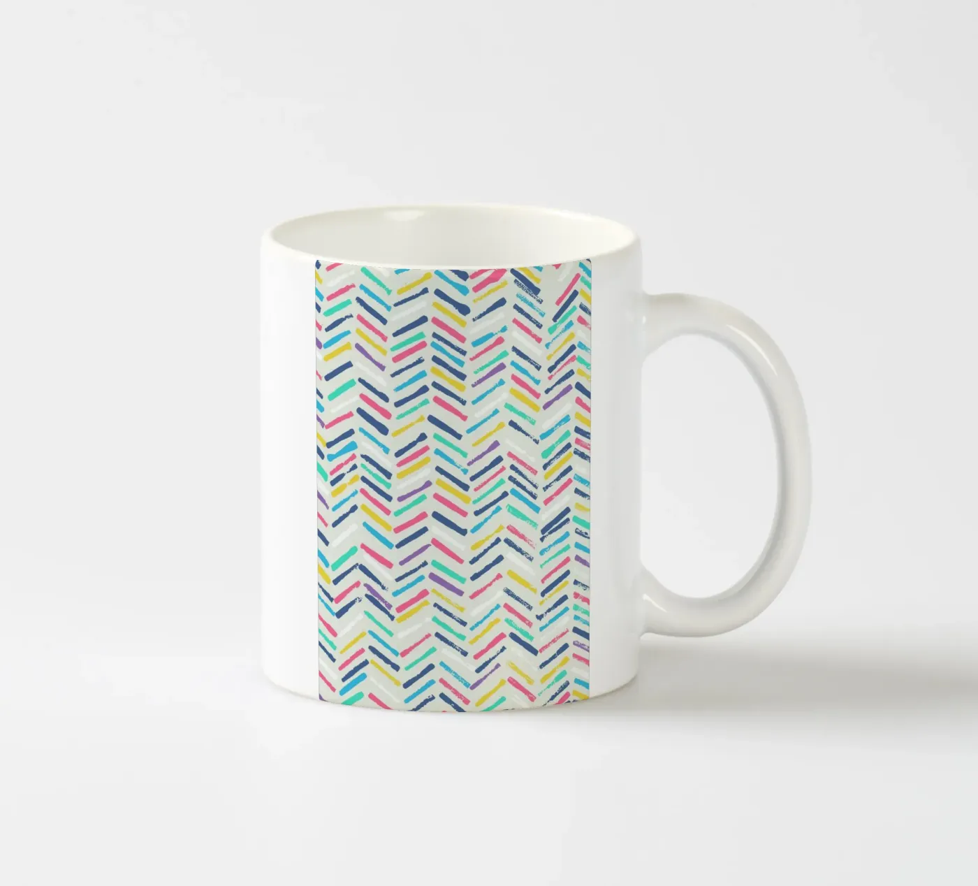 Herringbone ceramic mug by Tracie Andrews