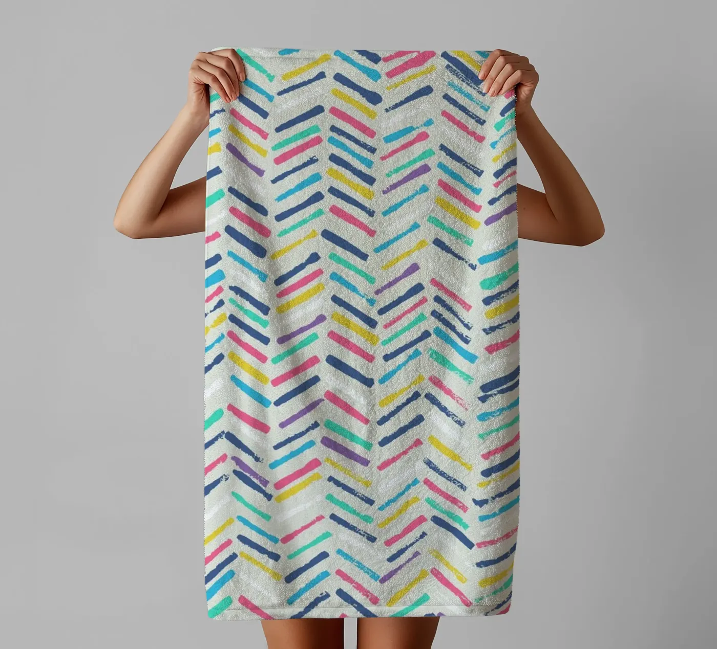 Herringbone towel by Tracie Andrews