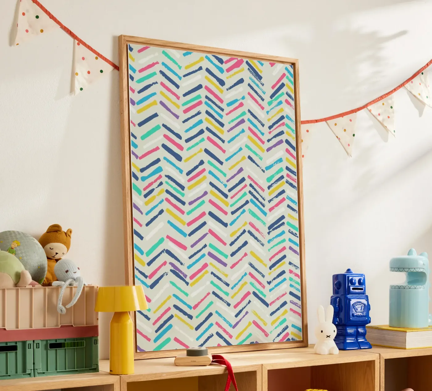 Herringbone acrylic glass by Tracie Andrews