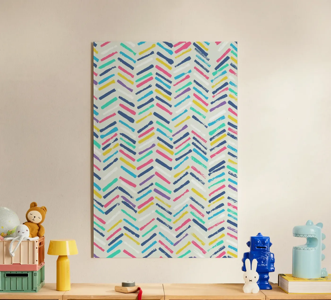 Herringbone acrylic glass by Tracie Andrews