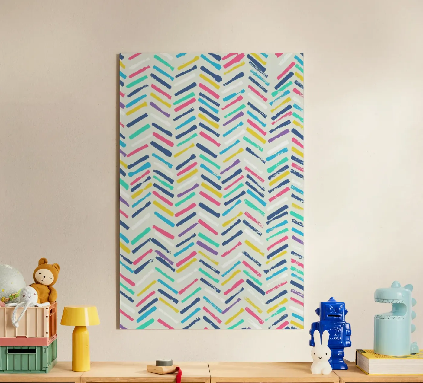 Herringbone acrylic glass by Tracie Andrews