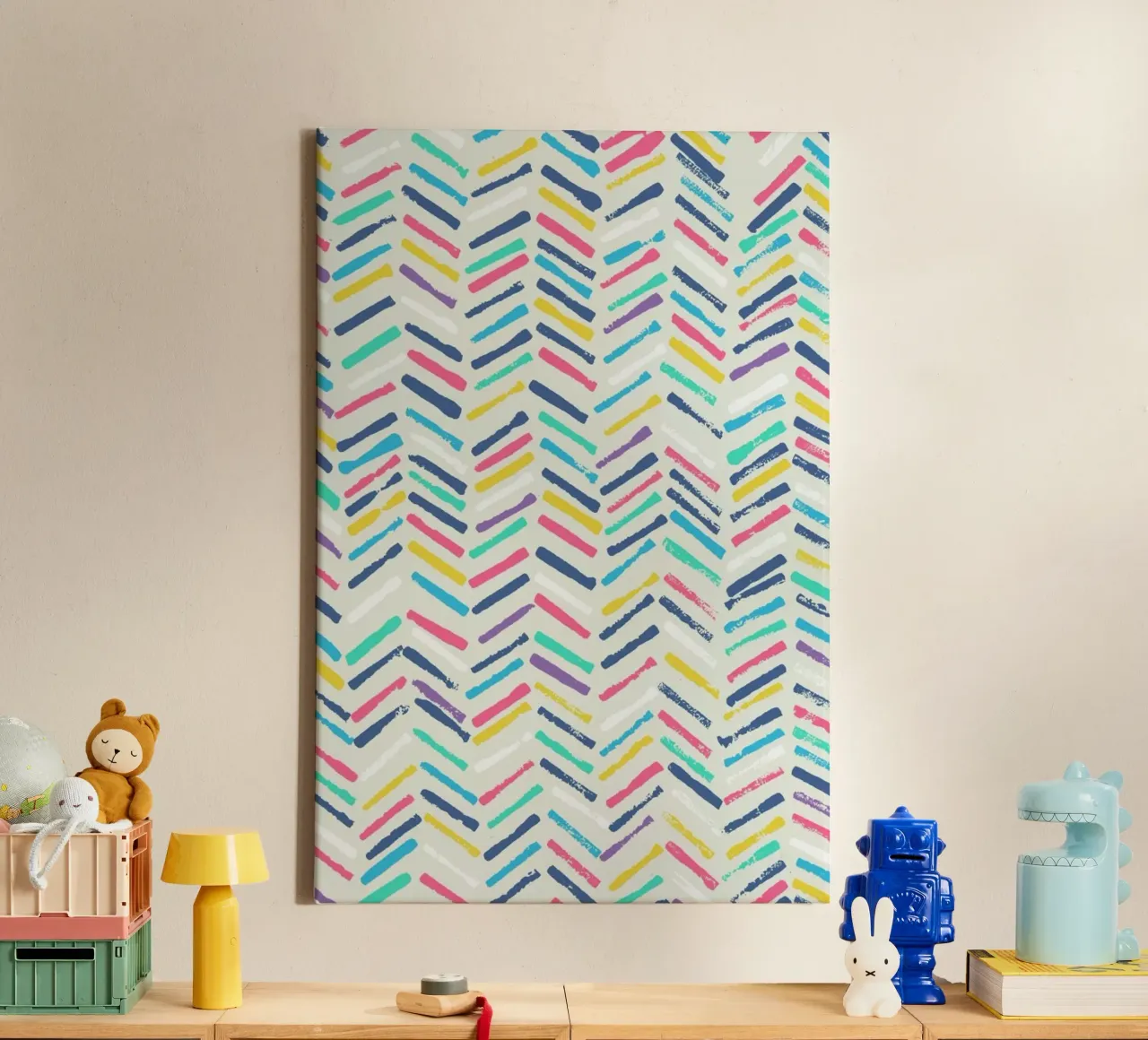 Herringbone tela con Cornice a cassetta da Tracie Andrews