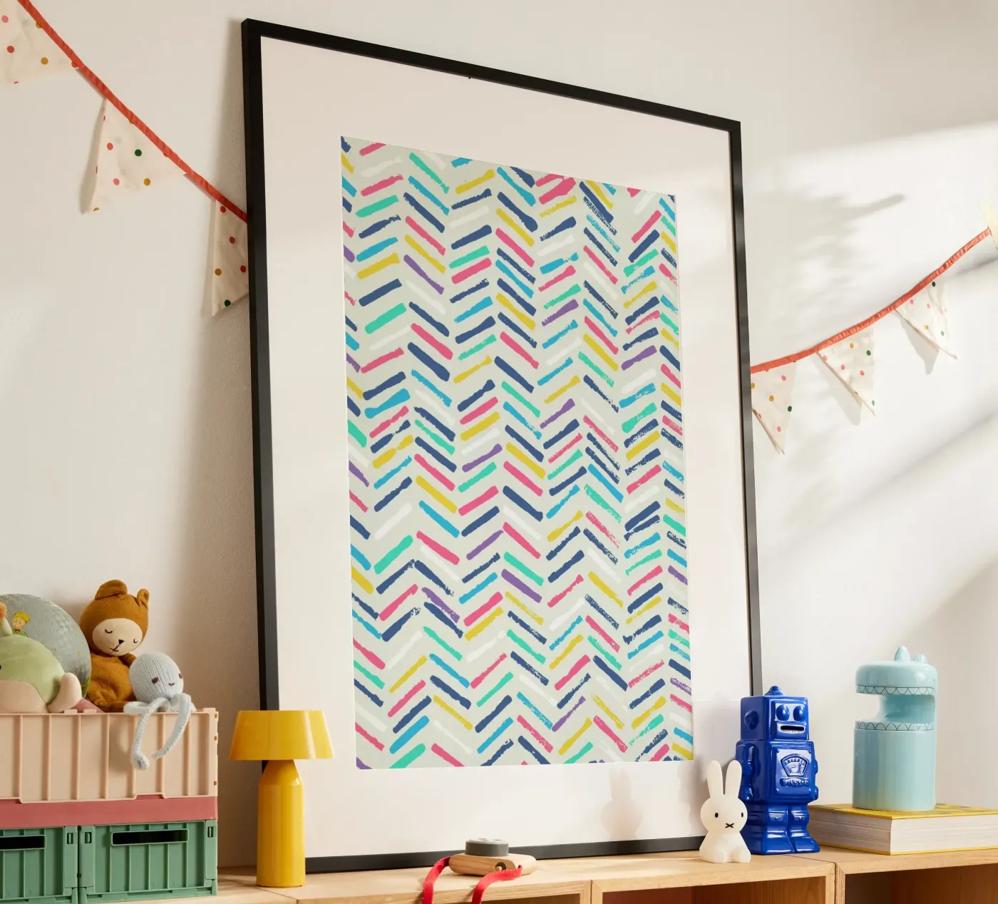 Herringbone poster by Tracie Andrews