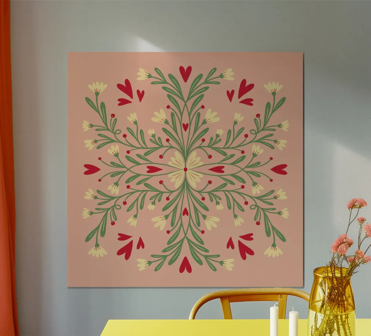 Fiori e cuori carta hahnemühle da Wackapacka