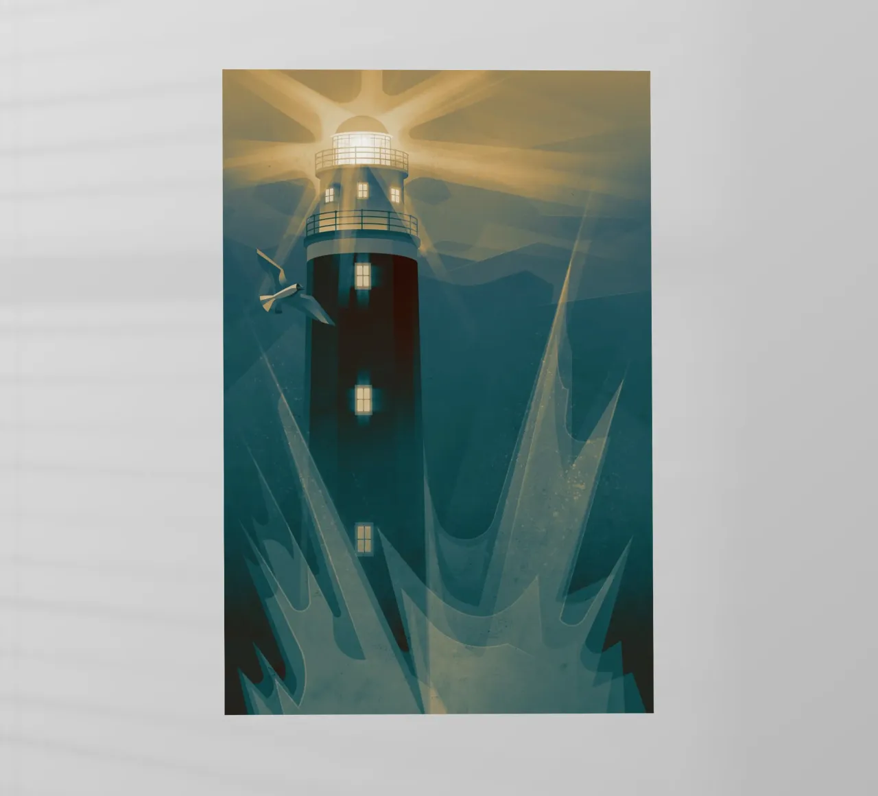 Faro nella tempesta pellicola backlit da ThorBrush