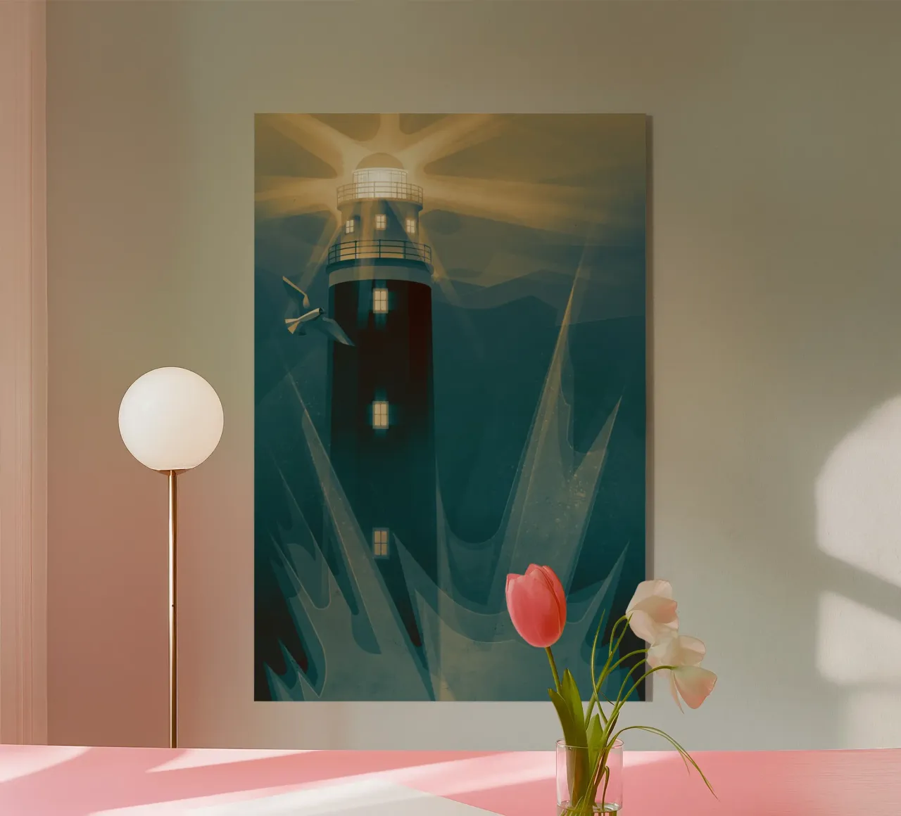 Faro nella tempesta plexiglass da ThorBrush