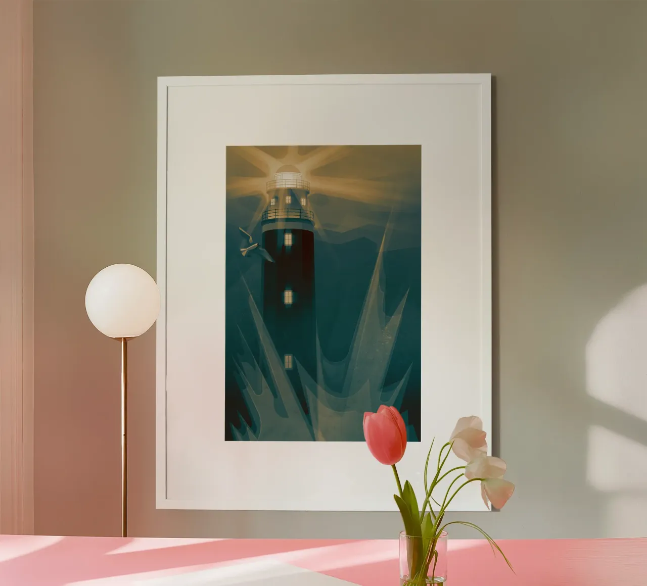 Faro nella tempesta carta hahnemühle da ThorBrush