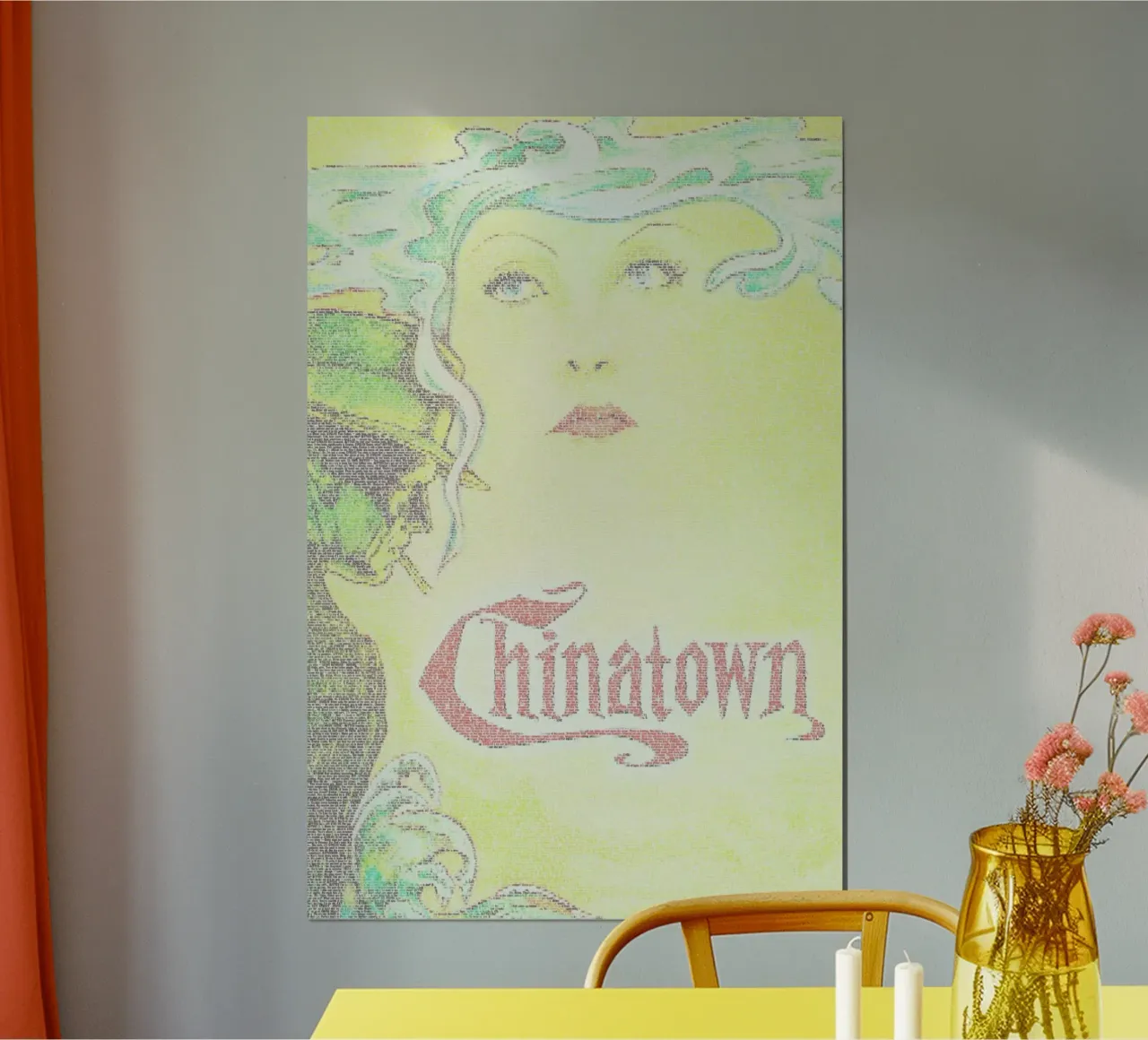 Chinatown poster con telaio in alluminio da Robotic Ewe