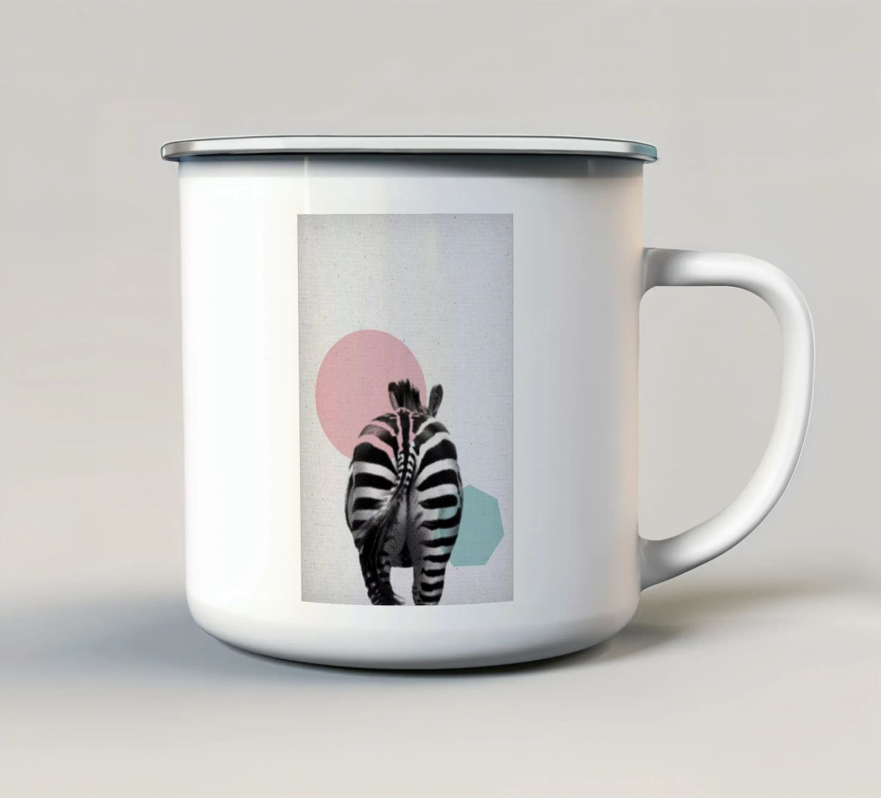 Zebra tazza in smalto da Froilein Juno