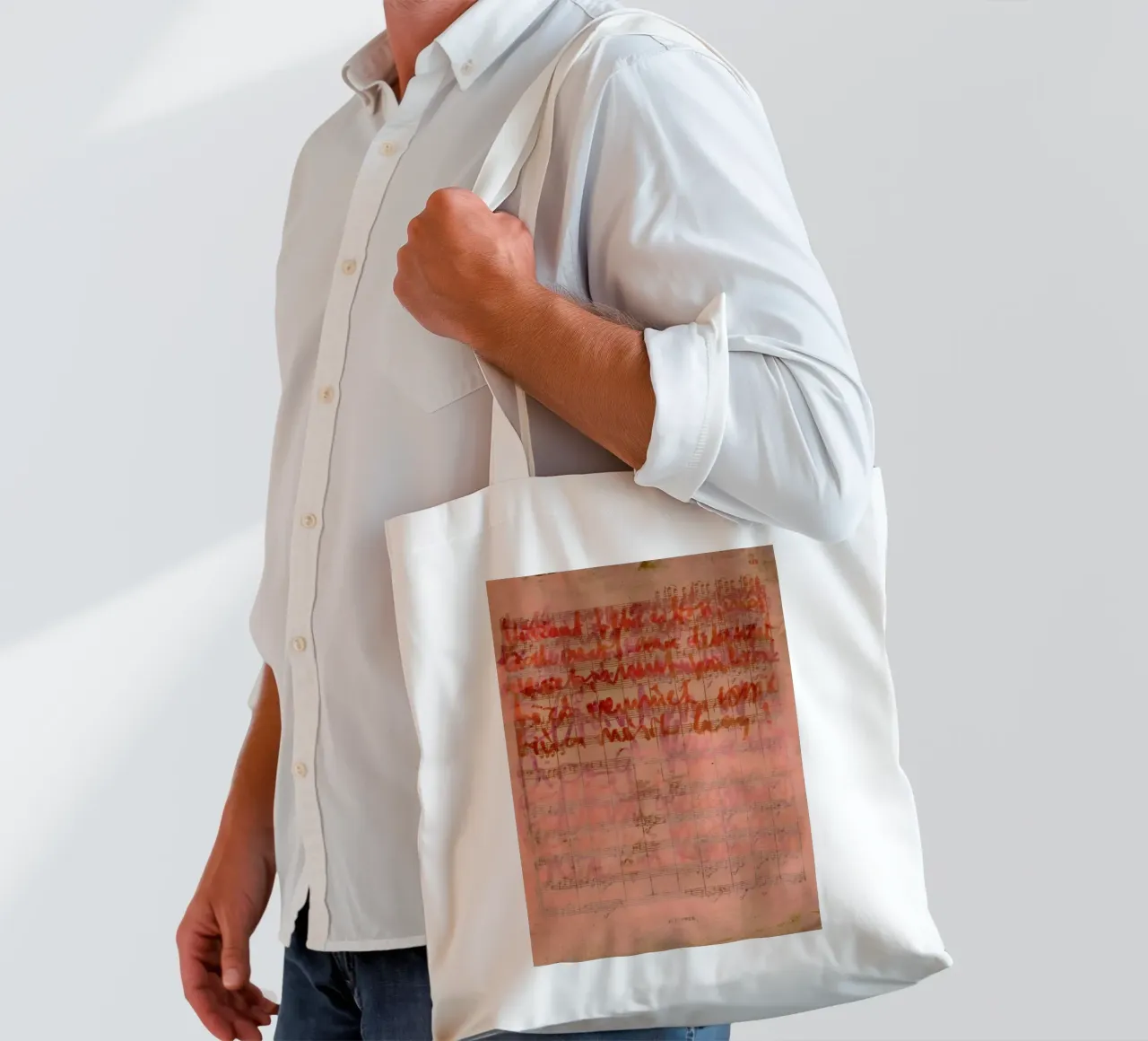 Transcriptions 25 tote bag by József Gábos