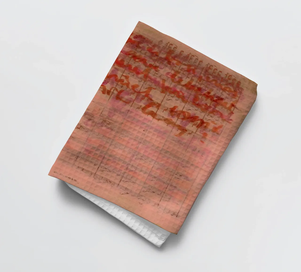 Transcriptions 25 tea towel by József Gábos