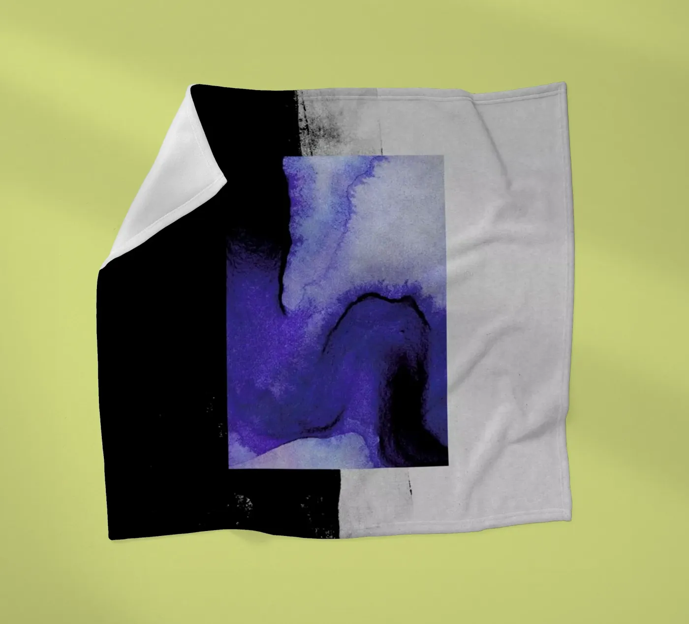 Blue Fleecedecke von STUDIO LEEMO