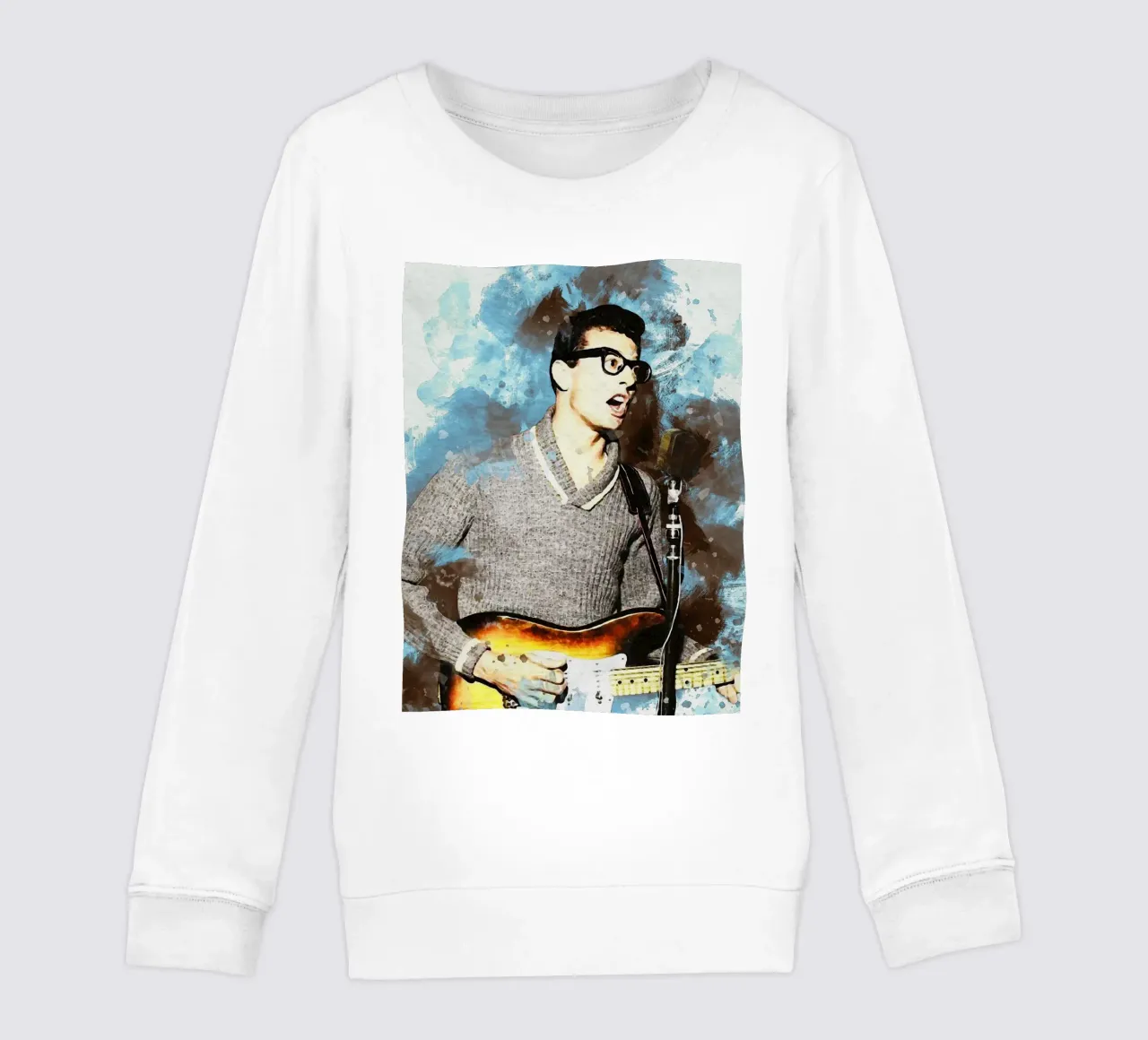 Sbaffo di ritratto Buddy Holly felpa bambino da Gunawan Rb