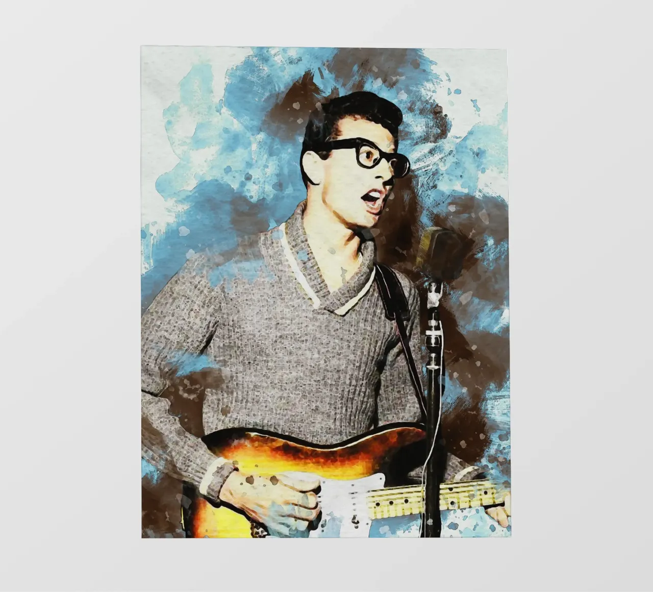 Sbaffo di ritratto Buddy Holly pellicola backlit da Gunawan Rb