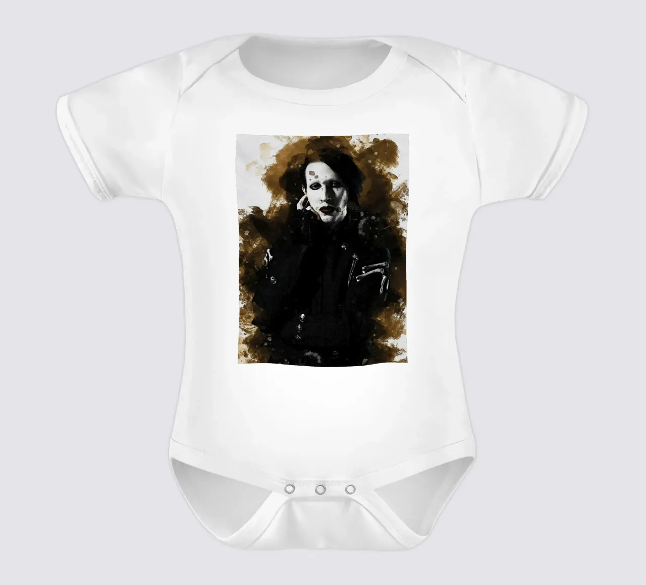 Mancha de Marilyn Manson body de bebé de Gunawan Rb