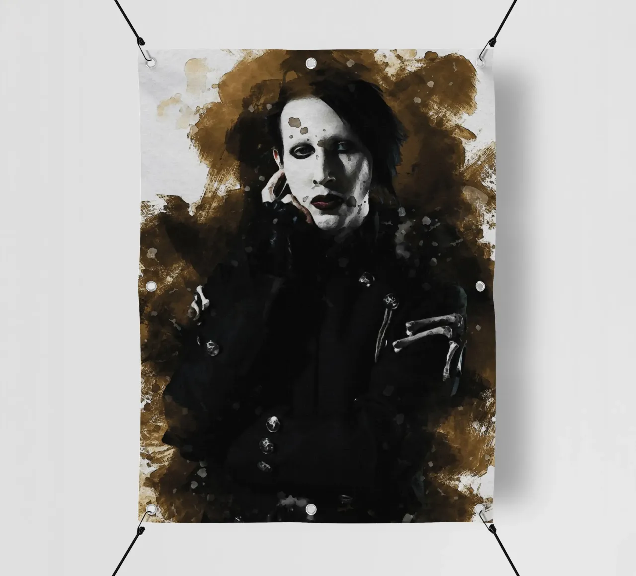 Sbaffo di Marilyn Manson telo in pvc da Gunawan Rb