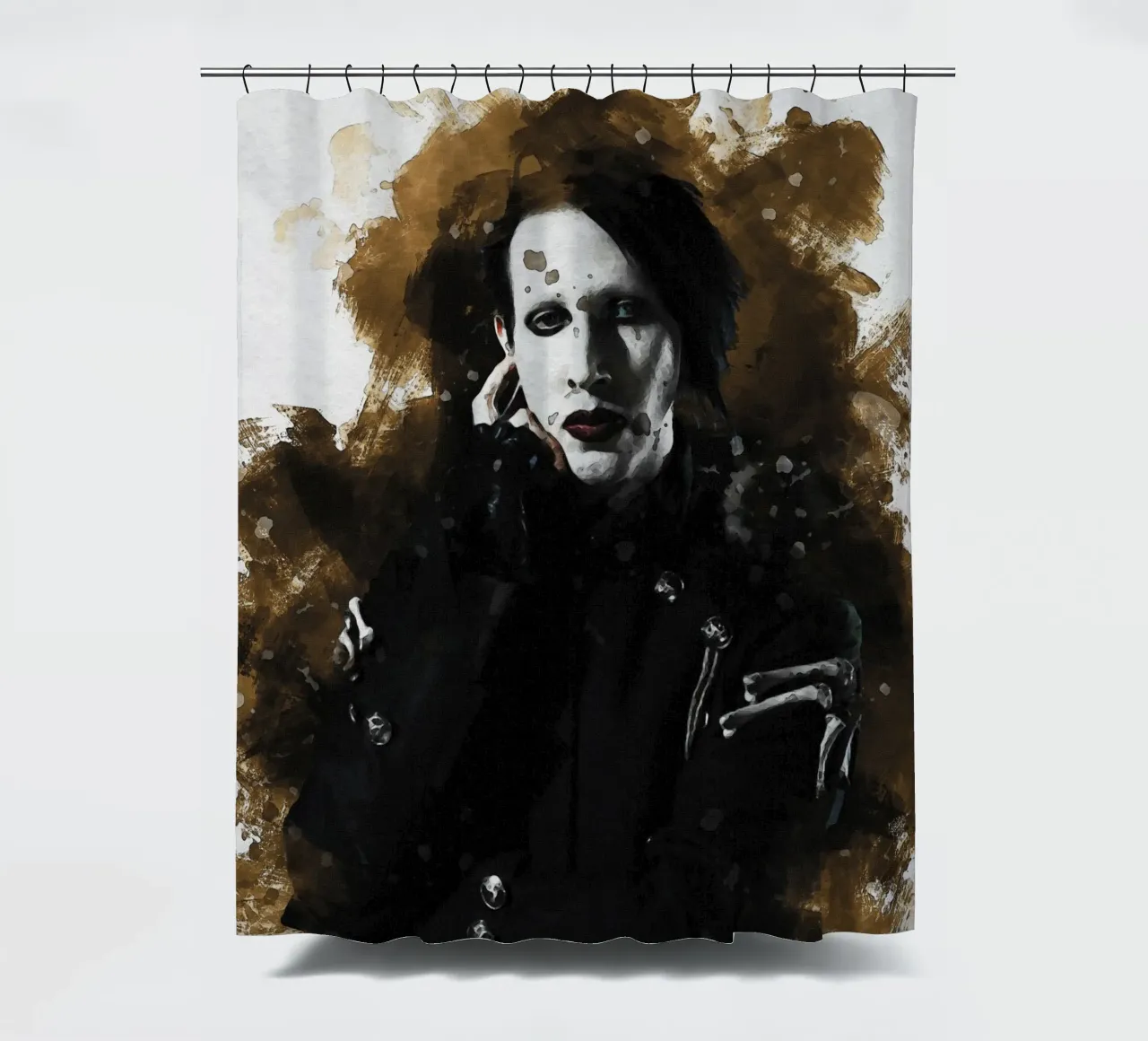 Sbaffo di Marilyn Manson tenda da doccia da Gunawan Rb