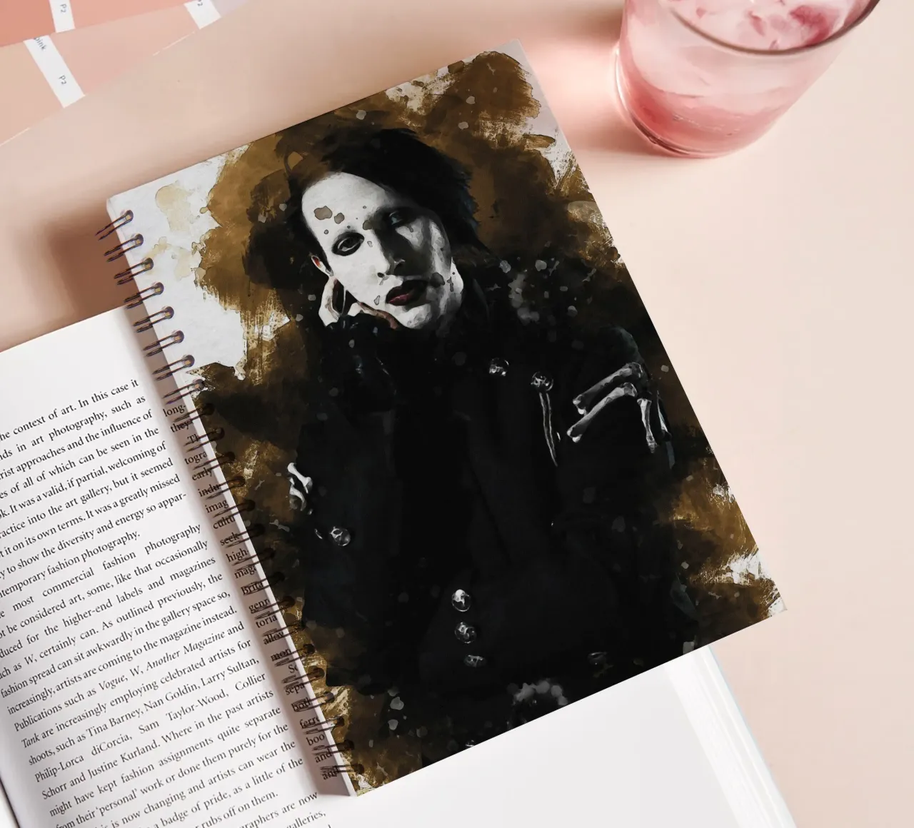 La boue de Marilyn Manson carnet à spirale de Gunawan Rb